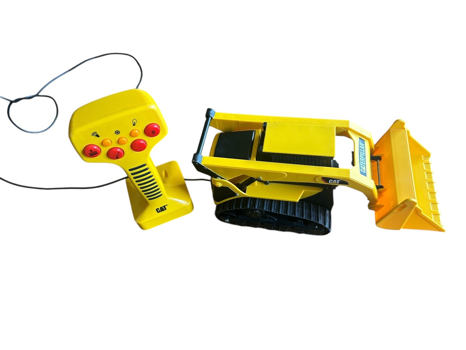Caterpillar CAT Skid steer Yellow Truck Toy State R/C Moves Makes Sounds