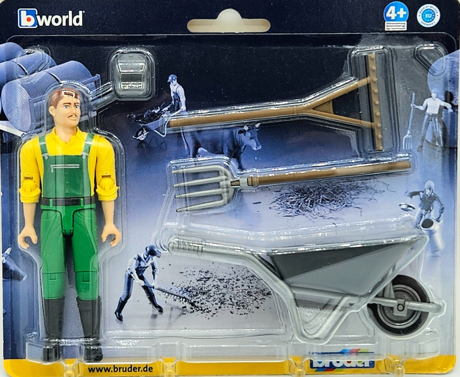 Bruder #62610 Farmer Figure Set – New Factory Sealed