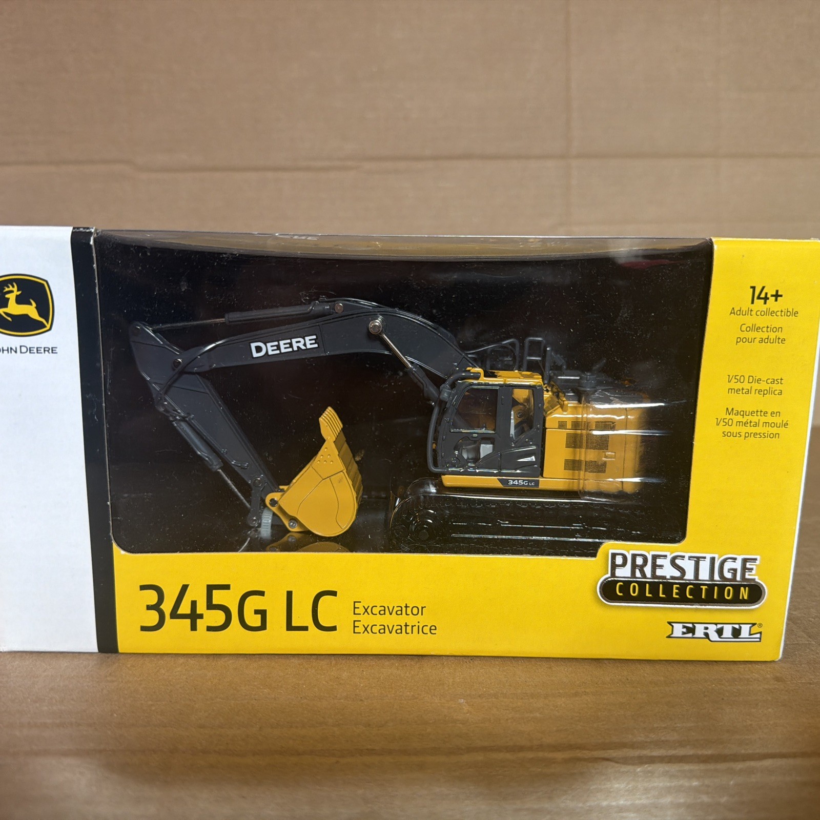 John Deere 345G LC Excavator 1/50 Die-cast Prestige Tier Ertl New