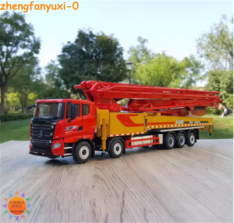 1:35 SANY 67m TUCK MOUNTED CONCRETE PUMP Constuction Equipment Diecast Model Toy