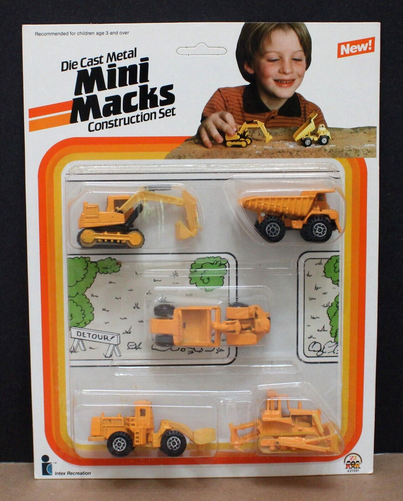 Intex Zee 21592 Mini Macks 5 Piece Construction Set MOC Hiong Kong 1984 Super!!!