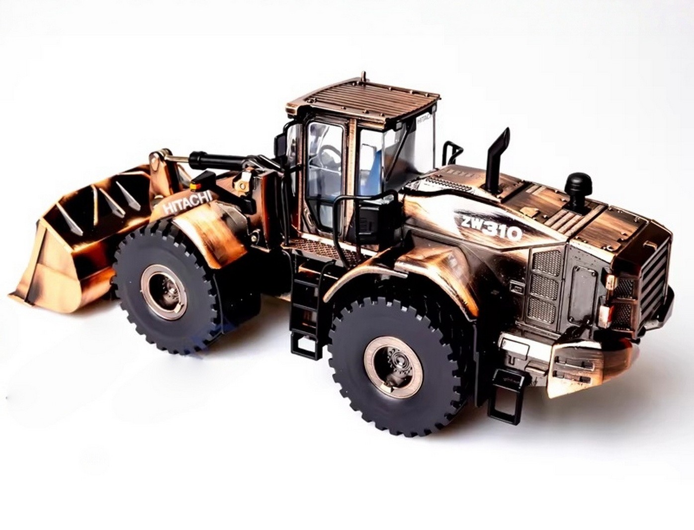 1/50 Scale Hitachi ZW310 ZW-6 Series wheel Loader Copper Diecast Model Toy