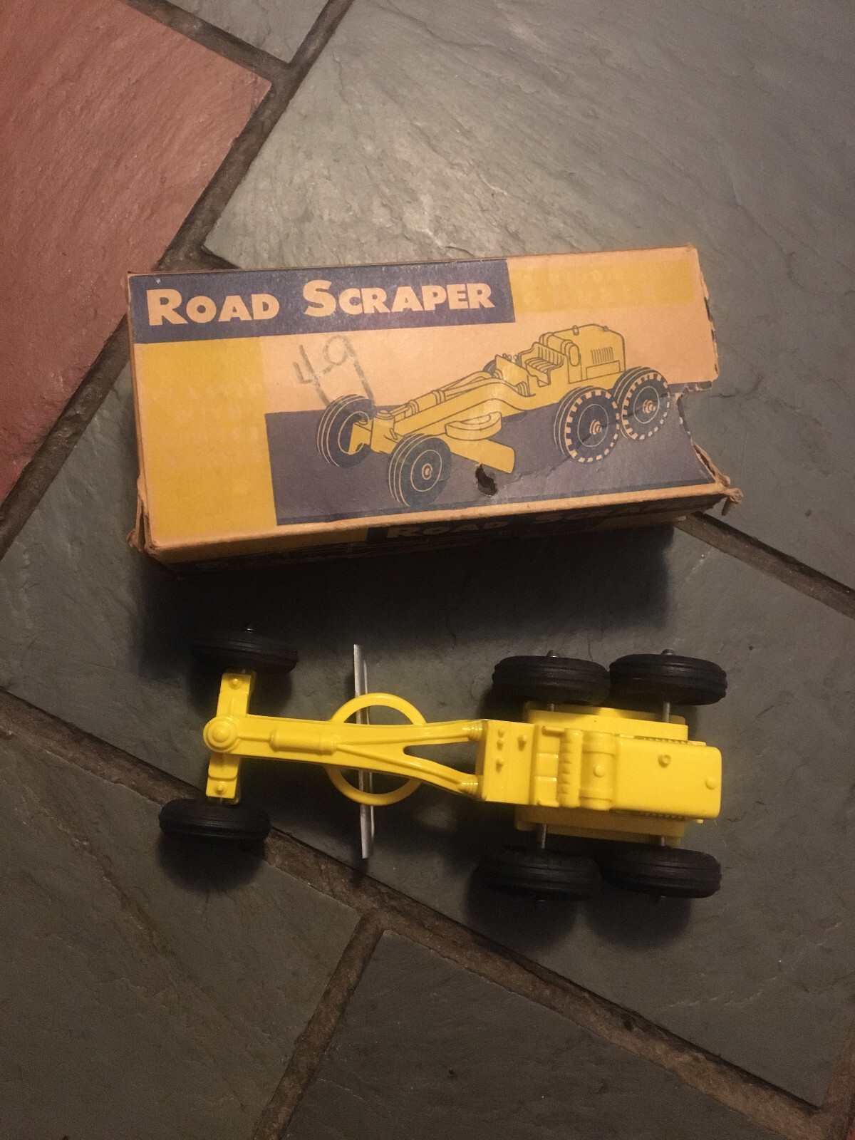 HUBLEY ROAD GRADER MINT 7″ HARD PLASTIC FAIR BOX