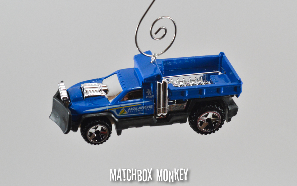 Avalanche Rescue Snow Plow Salt Truck Custom Christmas Ornament 1/64 DOT V Plow