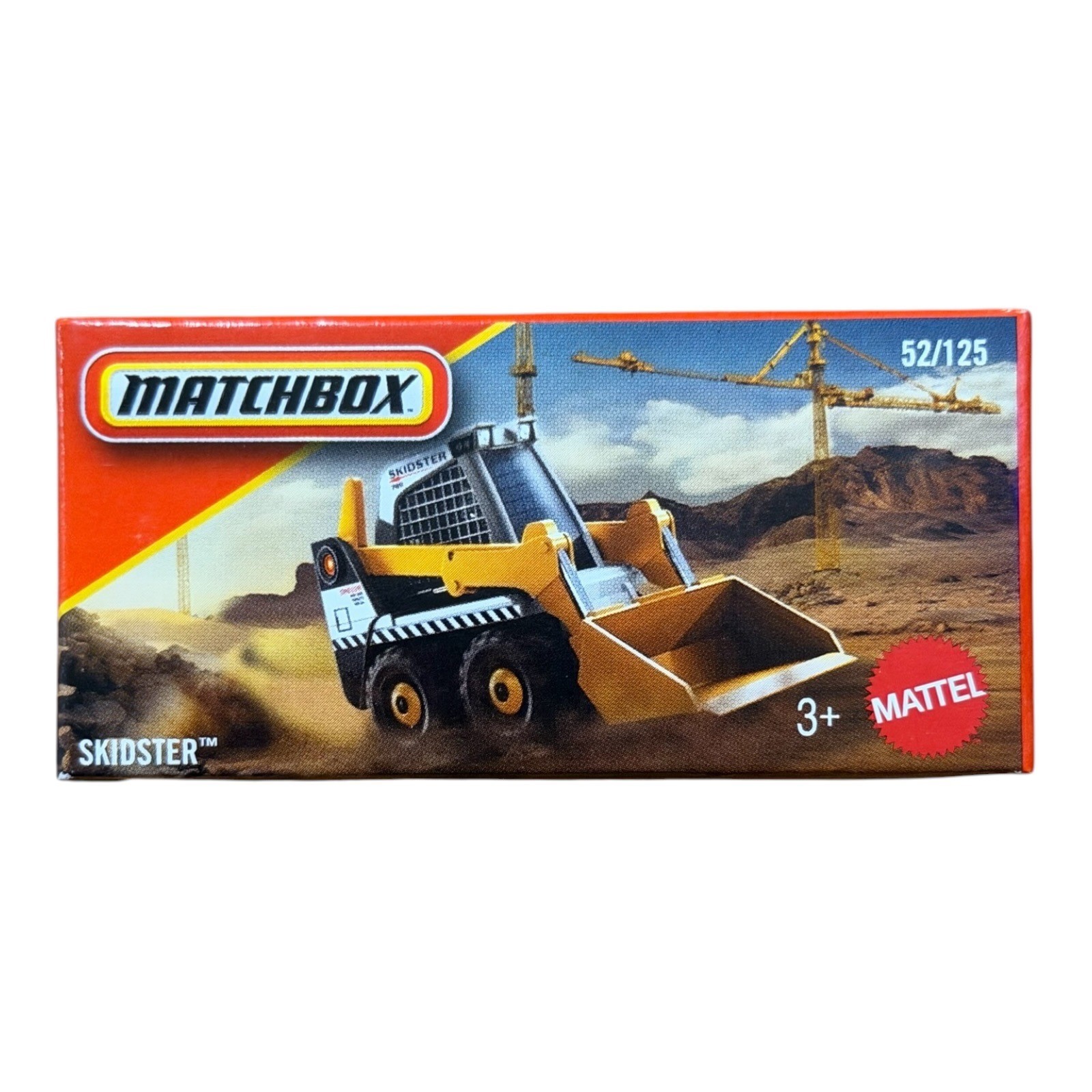 Matchbox Skidster Yellow Black Construction Vehicle 52/125 Mattel New in Box