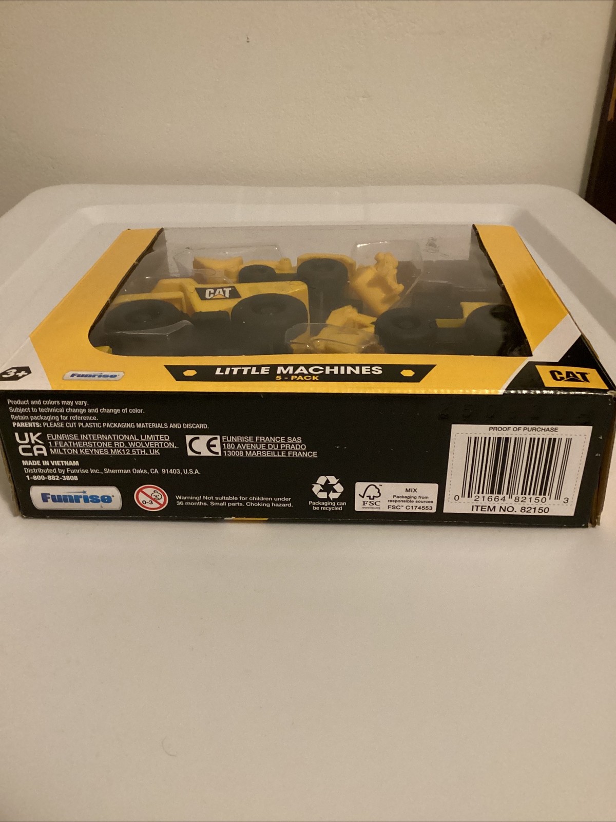 CAT Little Machines 5 Pack B Dump Truck Toy Building Vehicles For Kids Ages 3+