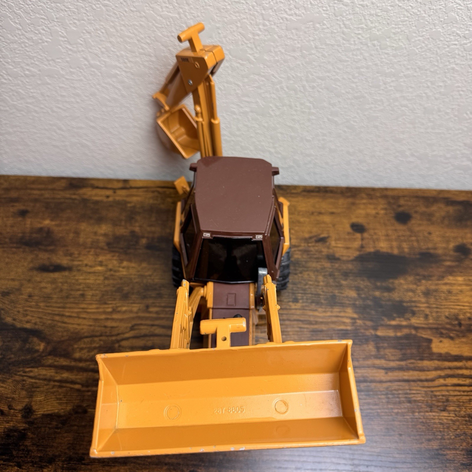 Case 580E Construction King Backhoe Loader Toy Ertl 1:16 Flaw Vintage 80s