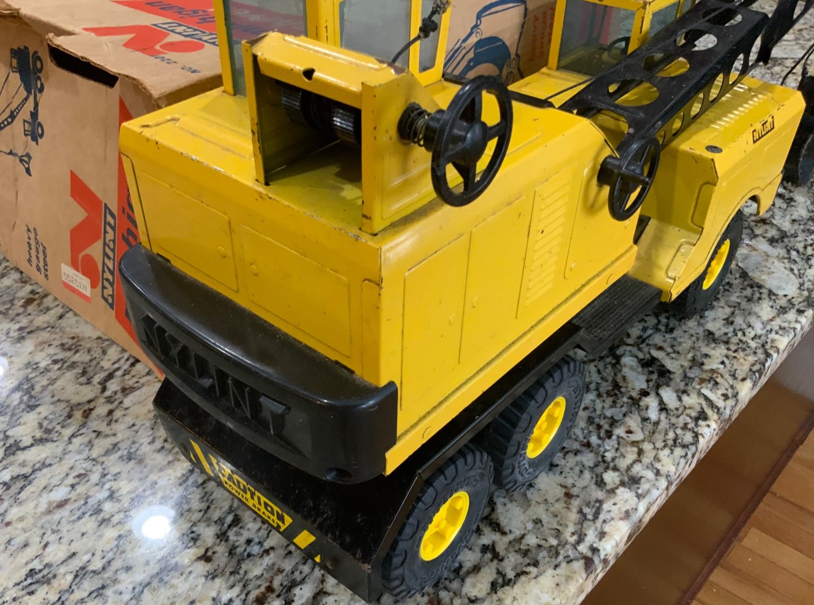 Nylint No. 2201 Michigan Shovel Crane Heavy Gauge Steel Truck 1970s Original Box
