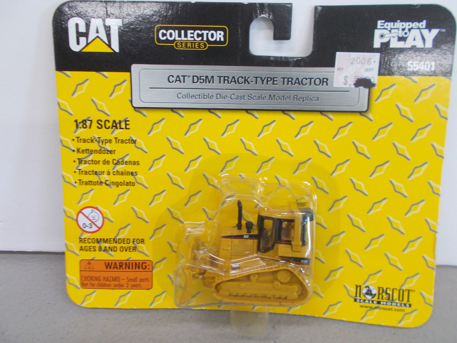NORSCOT 1/87 ~ CAT D5M TRACK TYPE DOZER ~ HO SCALE ~ LOT -E