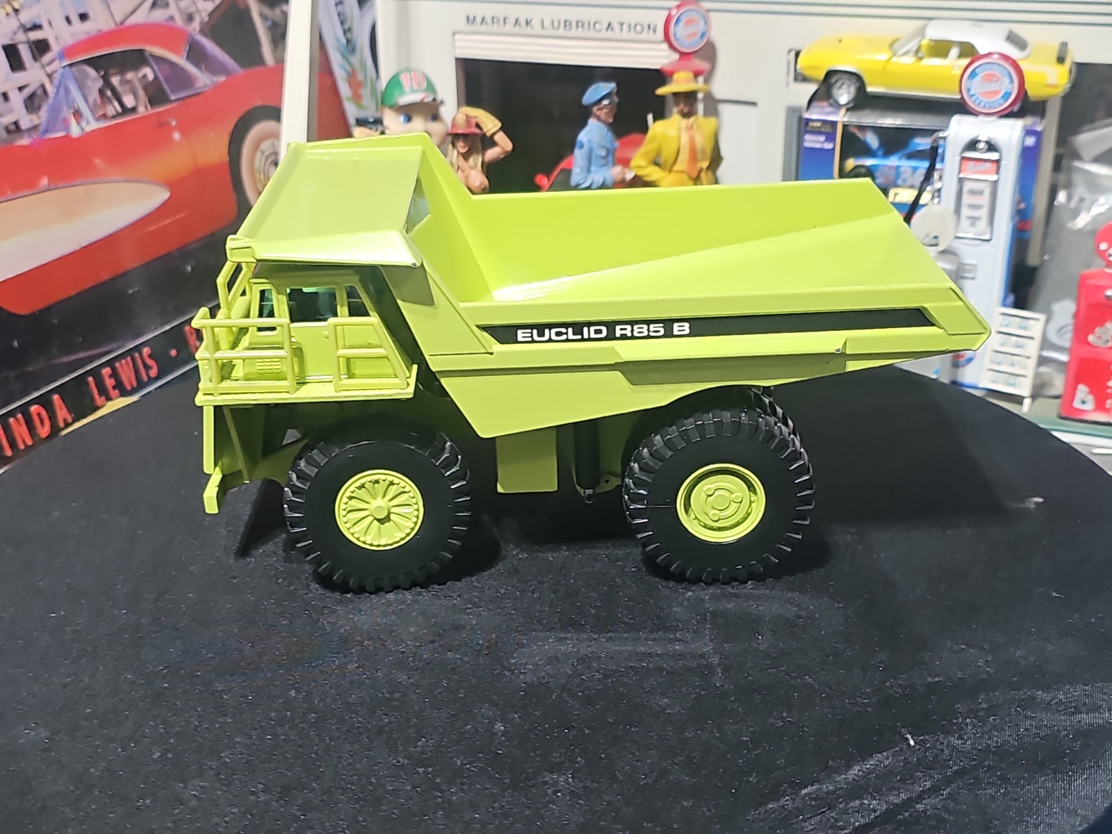 VINTAGE Joal Compact 1:50 Die Cast Euclid R85 B Dump Truck Green VERY NICE