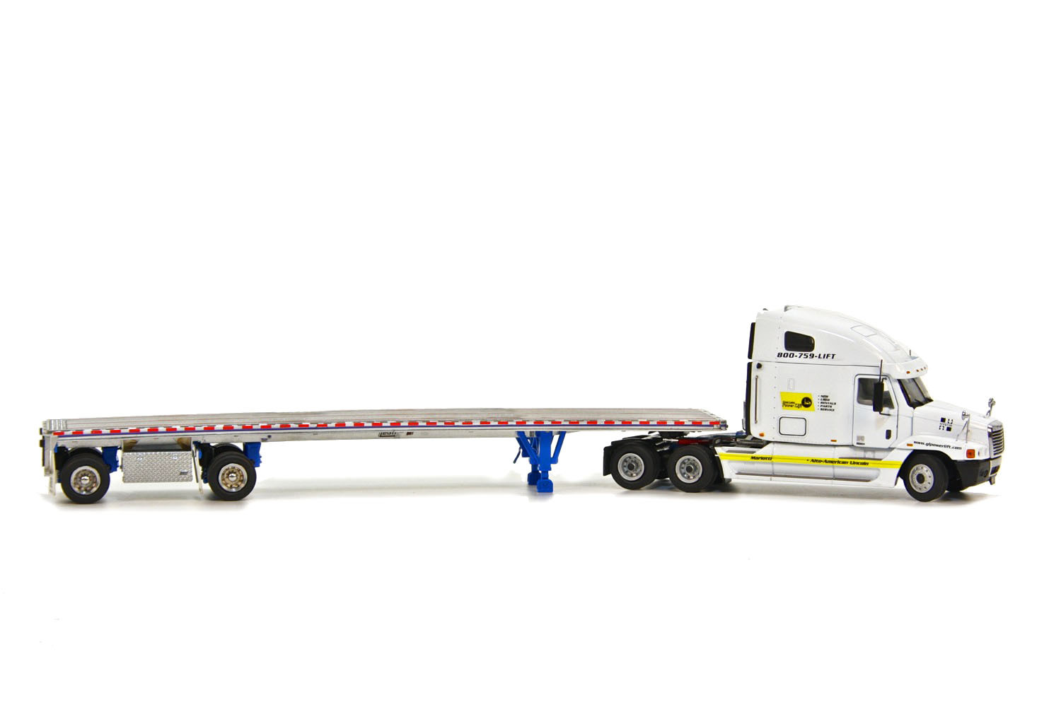 Freightliner Century Tractor w East Flat Bed Trailer “GLP” 1/50 – Sword