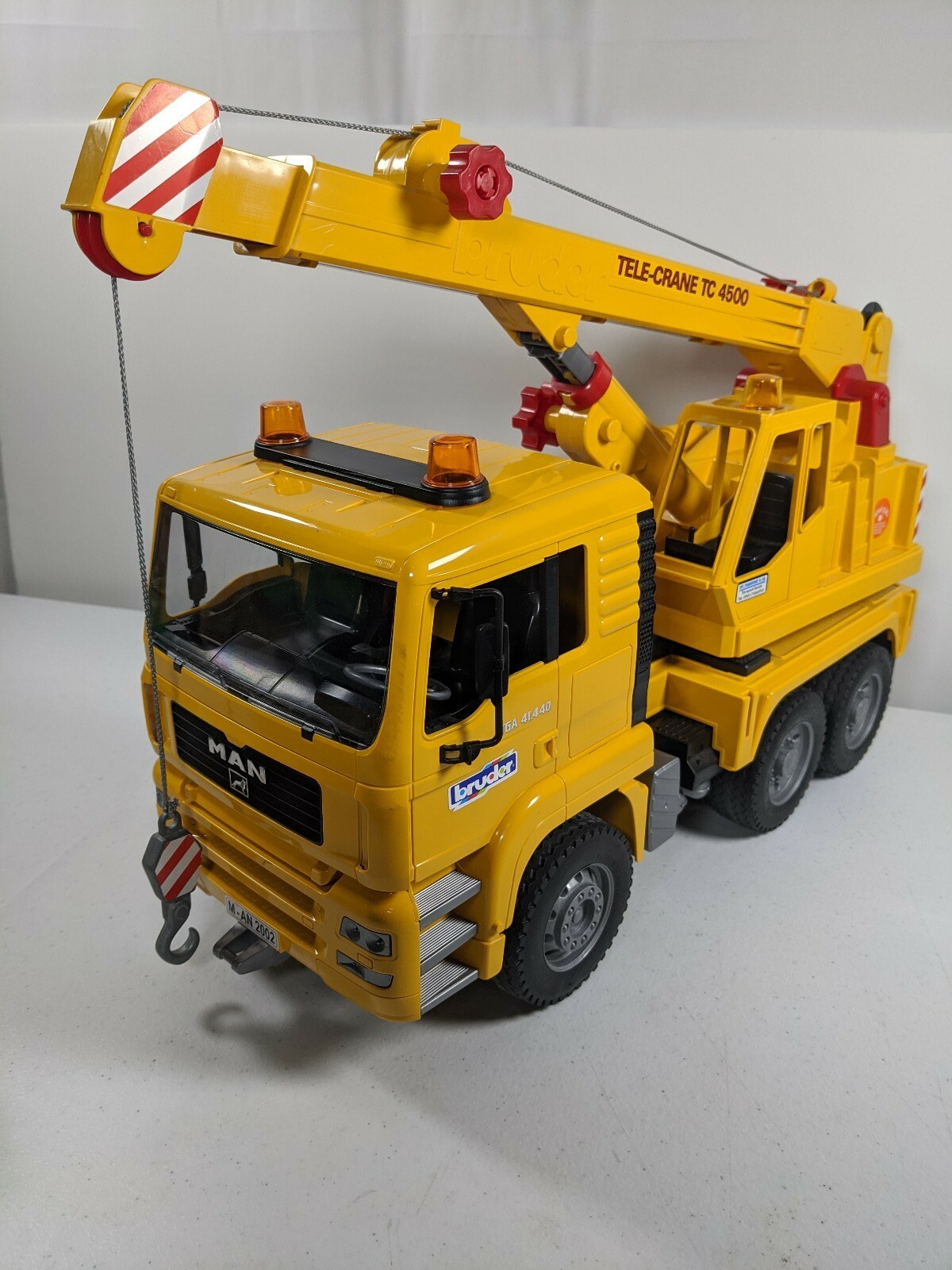 Bruder Man Tele Crane TC-4500 TGA 41.440 Construction building Toy GERMANY