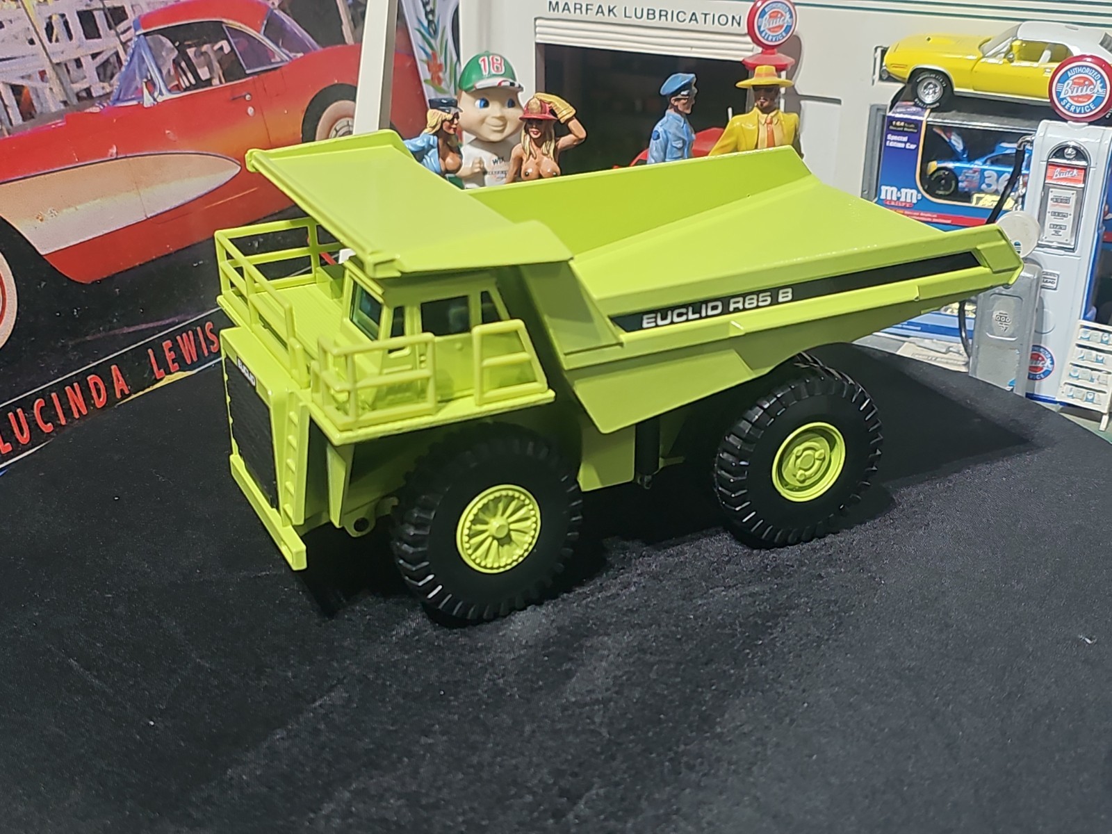 VINTAGE Joal Compact 1:50 Die Cast Euclid R85 B Dump Truck Green VERY NICE