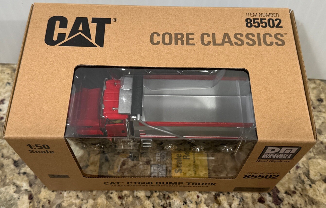 2015 DIECAST_MASTERS – CAT Core Classics CT660 Dump Truck Red 1:50 Scale