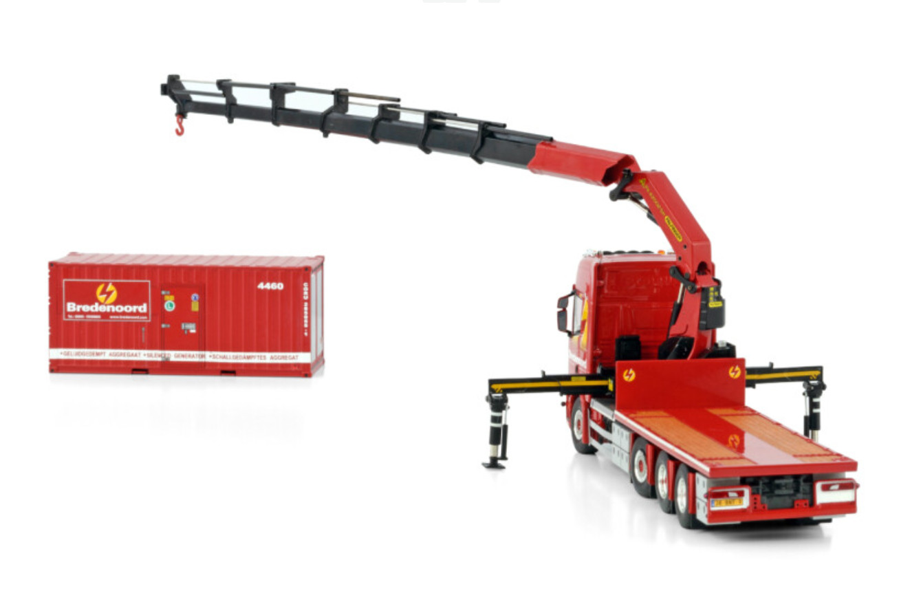 WSI 1:50 Scania R8X2 Bredenoord 01-3781 Crane Truck Machine Diecast Model