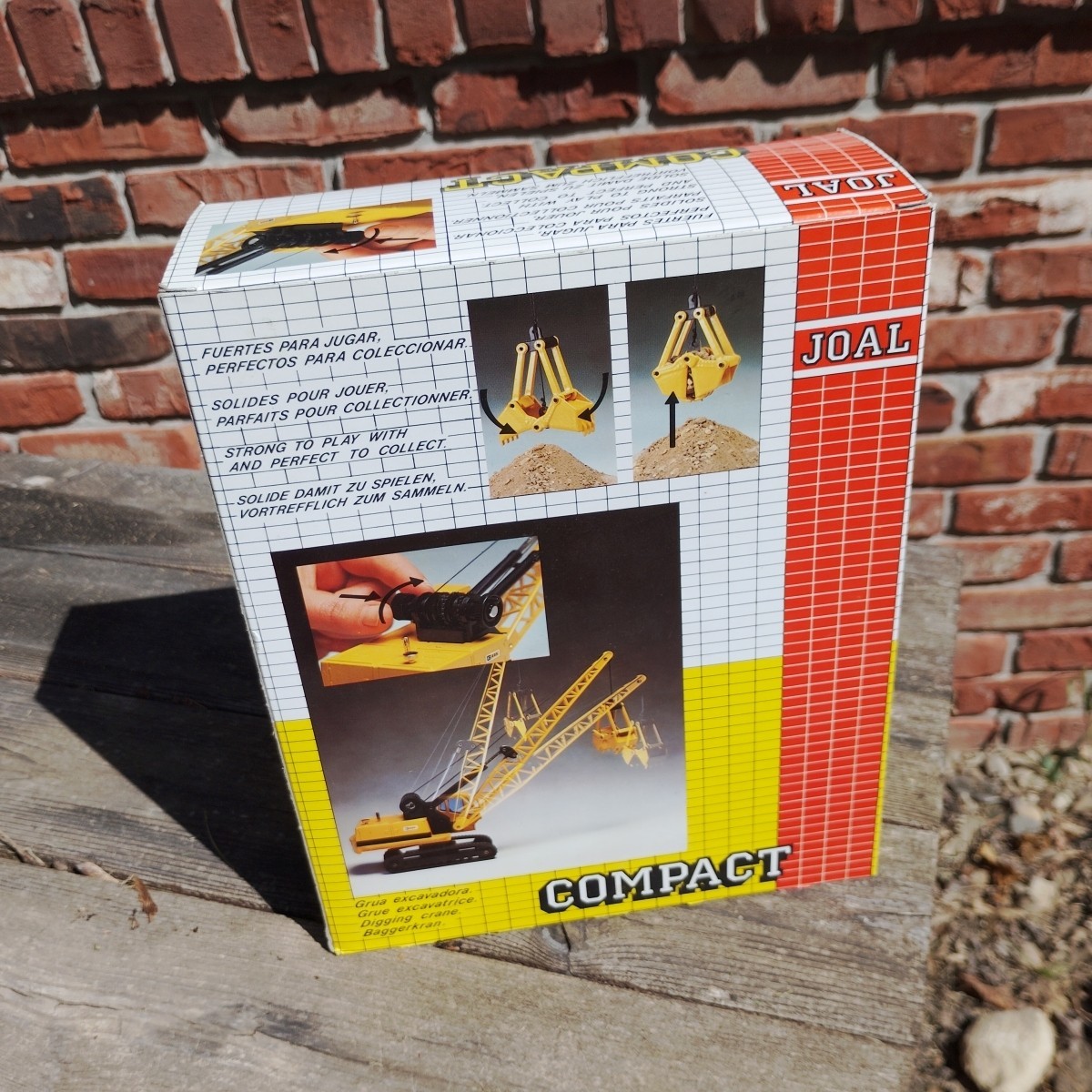 Vintage Joal Compact Ref. 225 Caterpillar Construction Crane Die-Cast w/ Box
