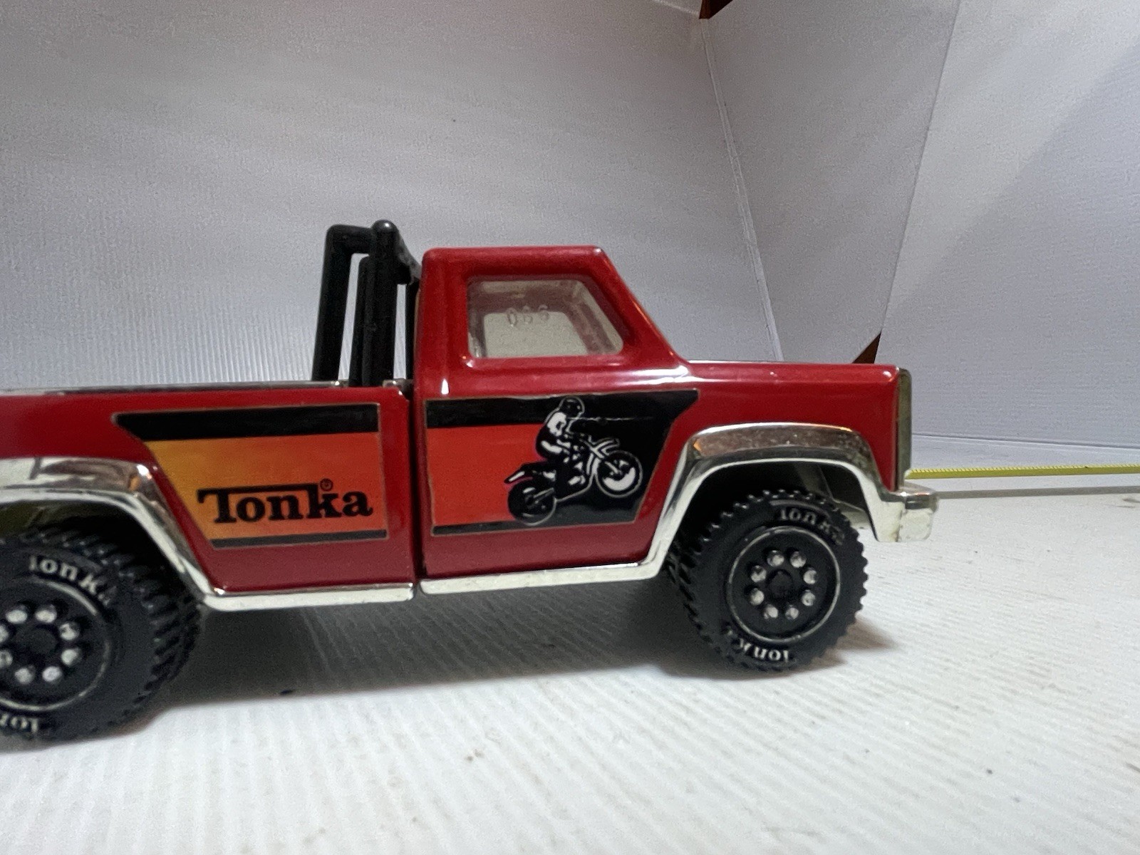 vintage 1970s Tonka steel pickup truck, black roll bar Motor Cycle Decal