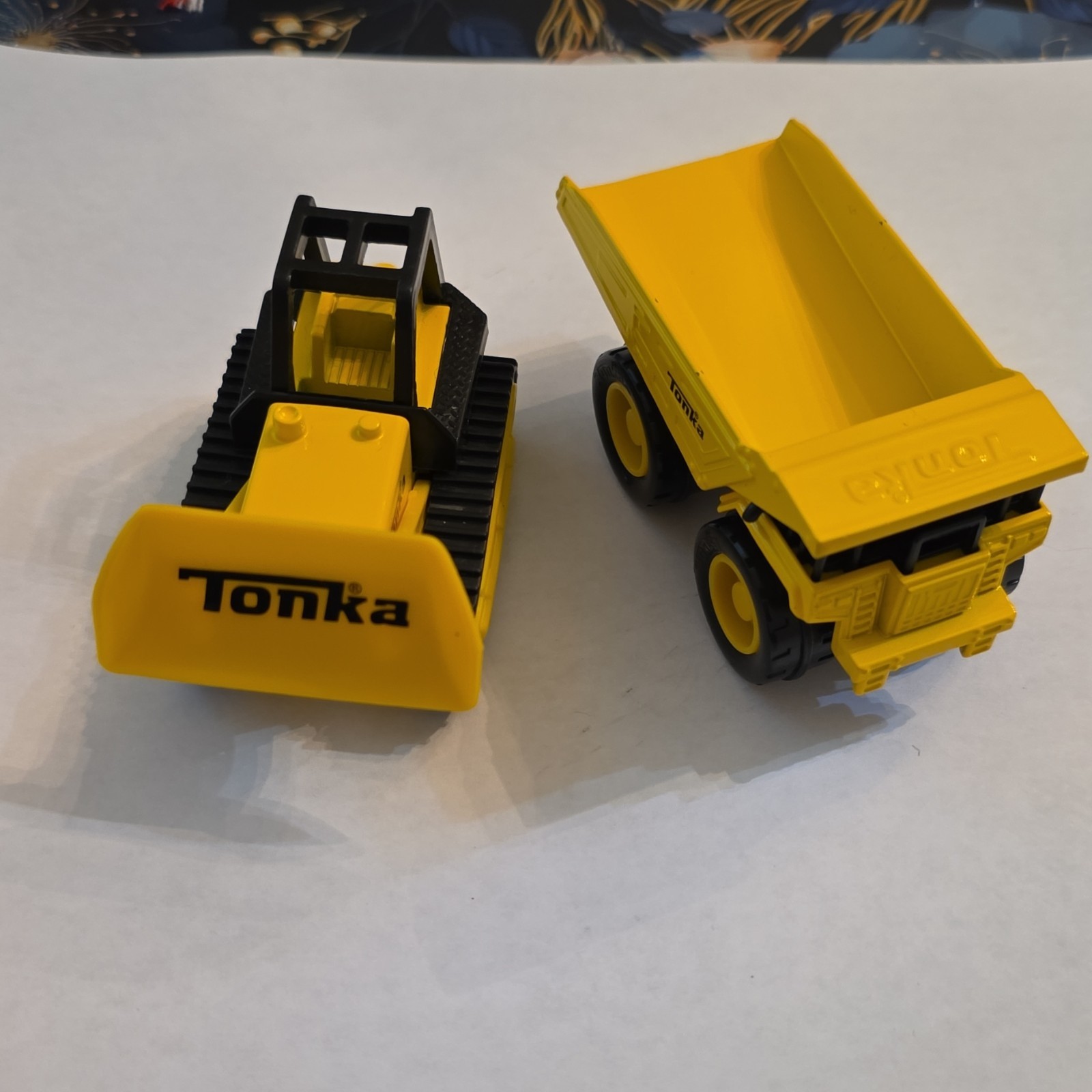 Tonka Plastic Bulldozer & Dump Truck Yellow/Black/Gray 2020 MPN 12724WB