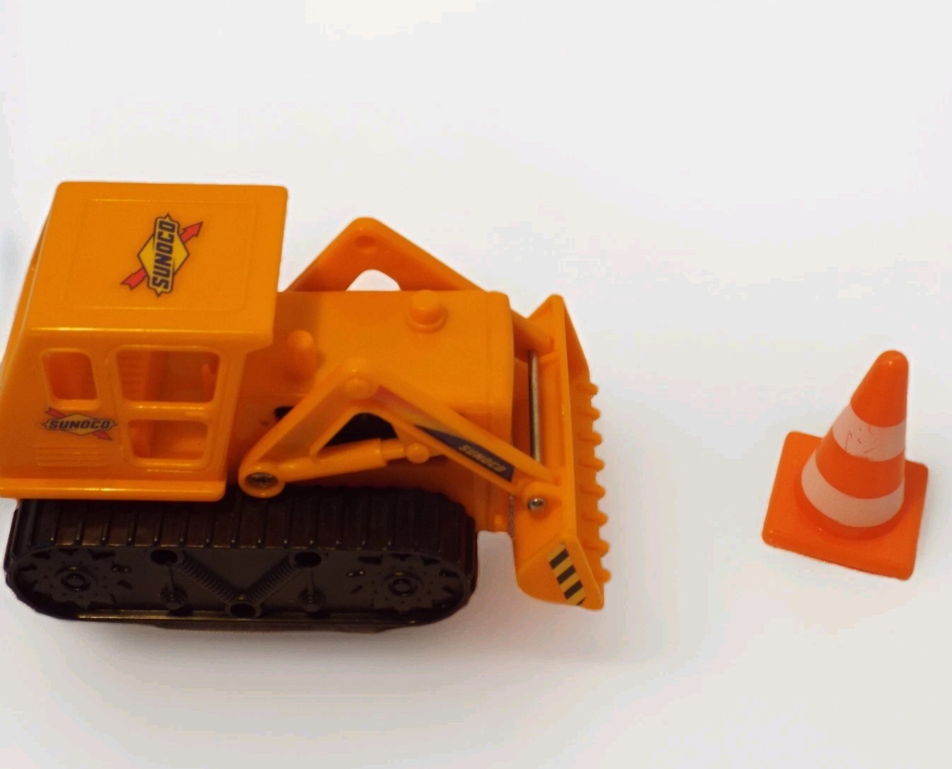 Sunoco Bulldozer Rolling Toy & Safety Cone Construction Play