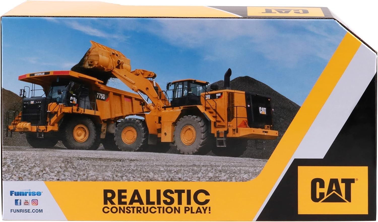 CAT Construction Toys Tough Machines Excavator 10in Realistic Lights Sounds