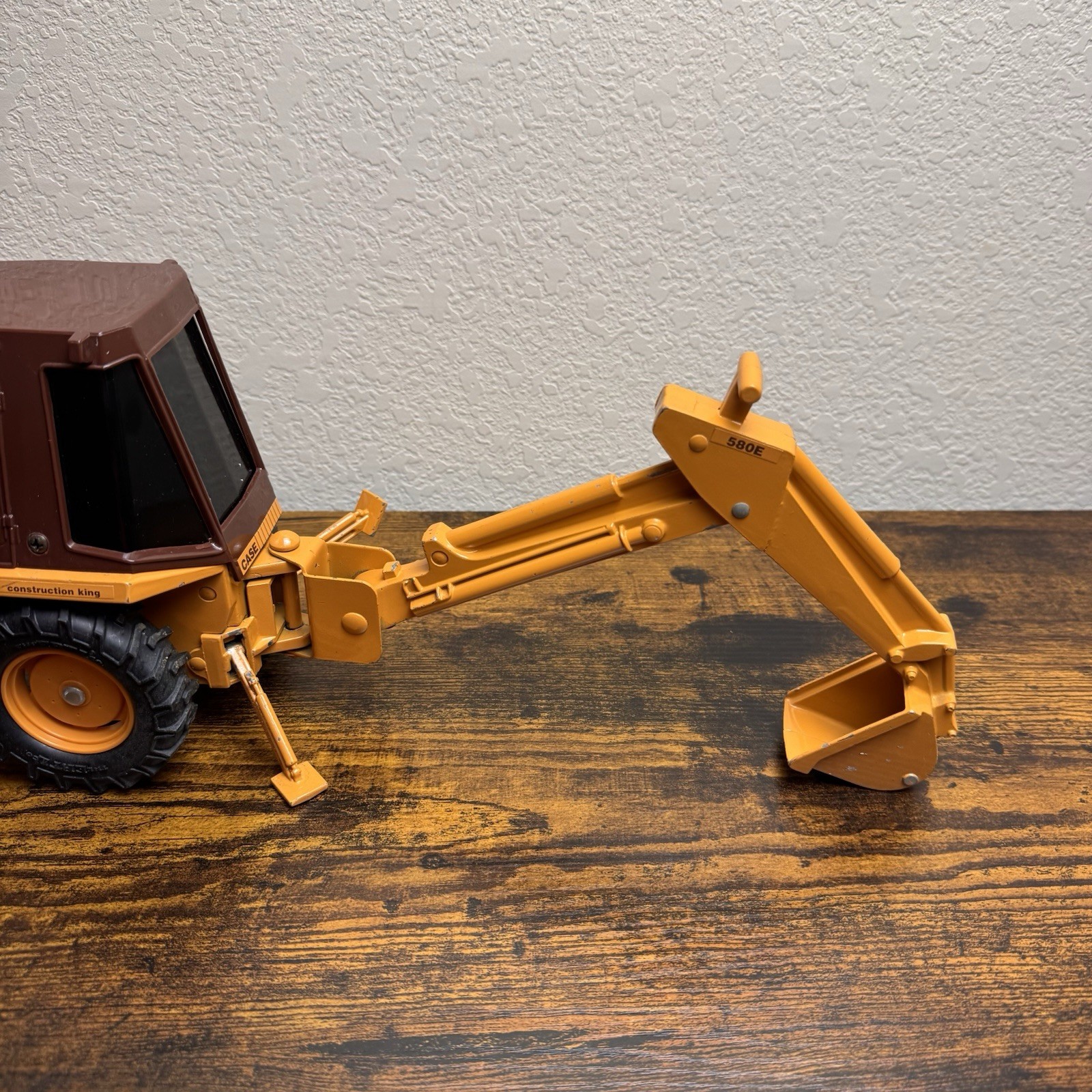 Case 580E Construction King Backhoe Loader Toy Ertl 1:16 Flaw Vintage 80s
