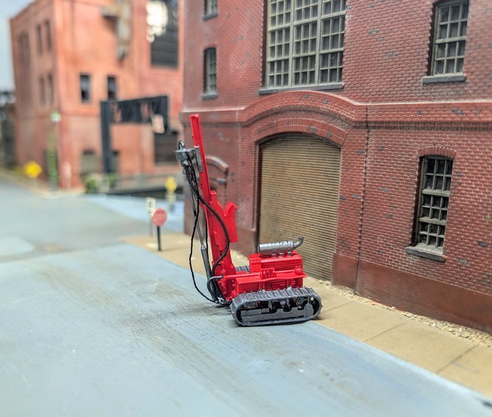 Custom Built 1/87 HO Scale Hydraulic Tracked Drill Rigs. 3D Printed Resin Models