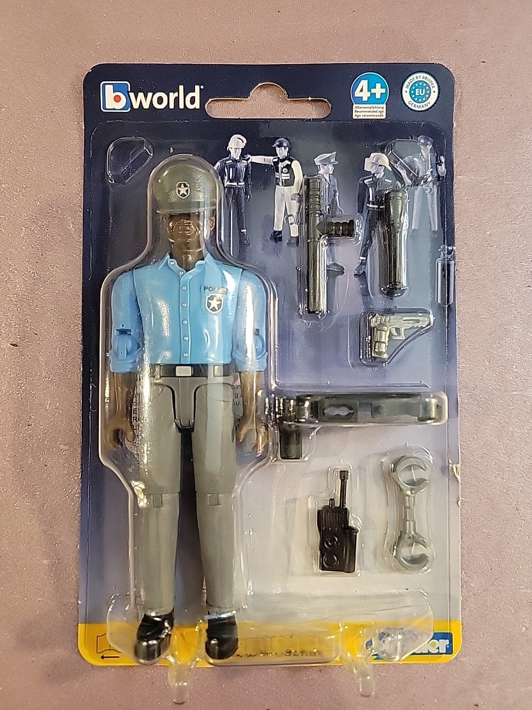 Bruder #60051 bWorld Policeman with Accessories – New factory Sealed