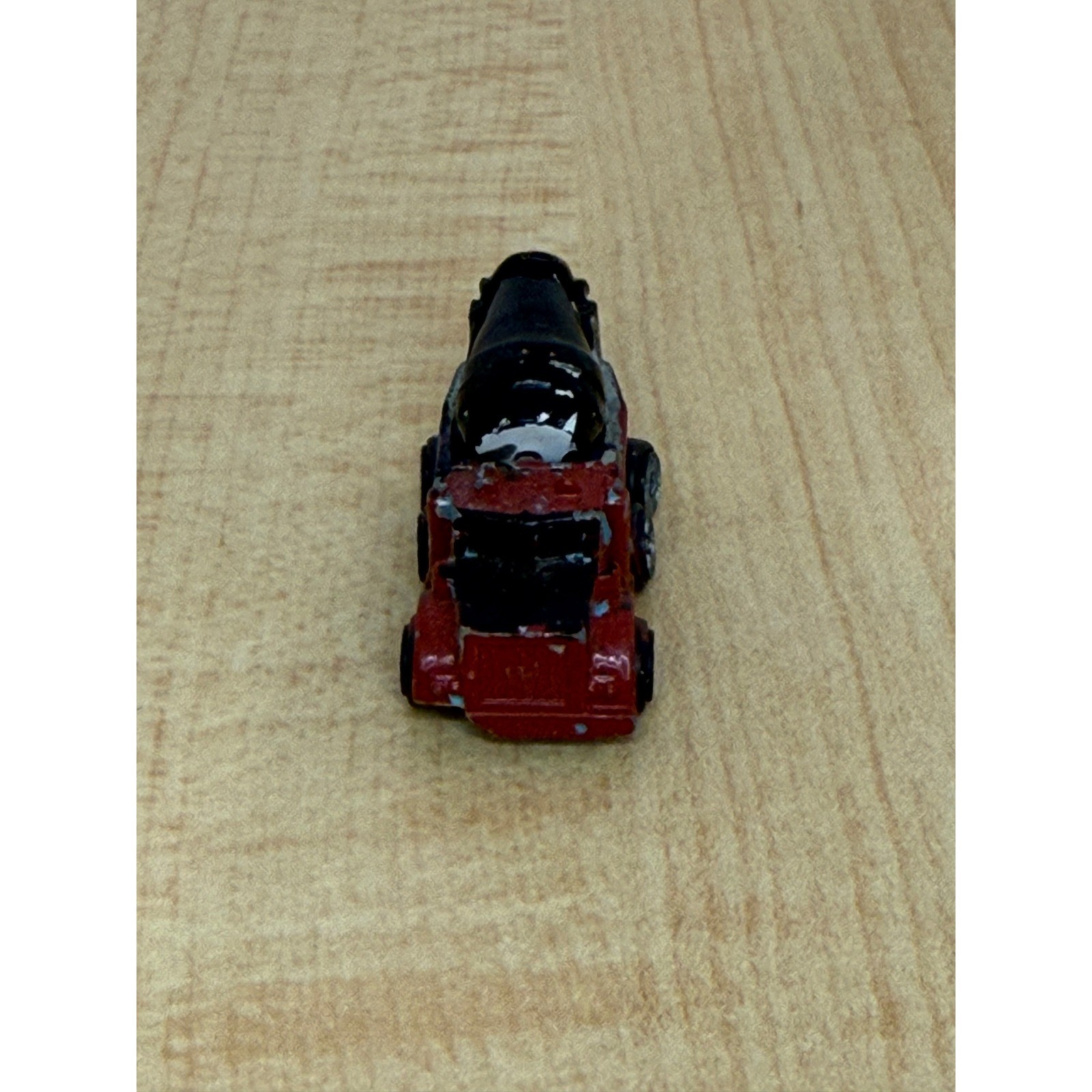 Vintage 1987 Galoob Micro Machines Cement Mixer Truck Red Blue Construction