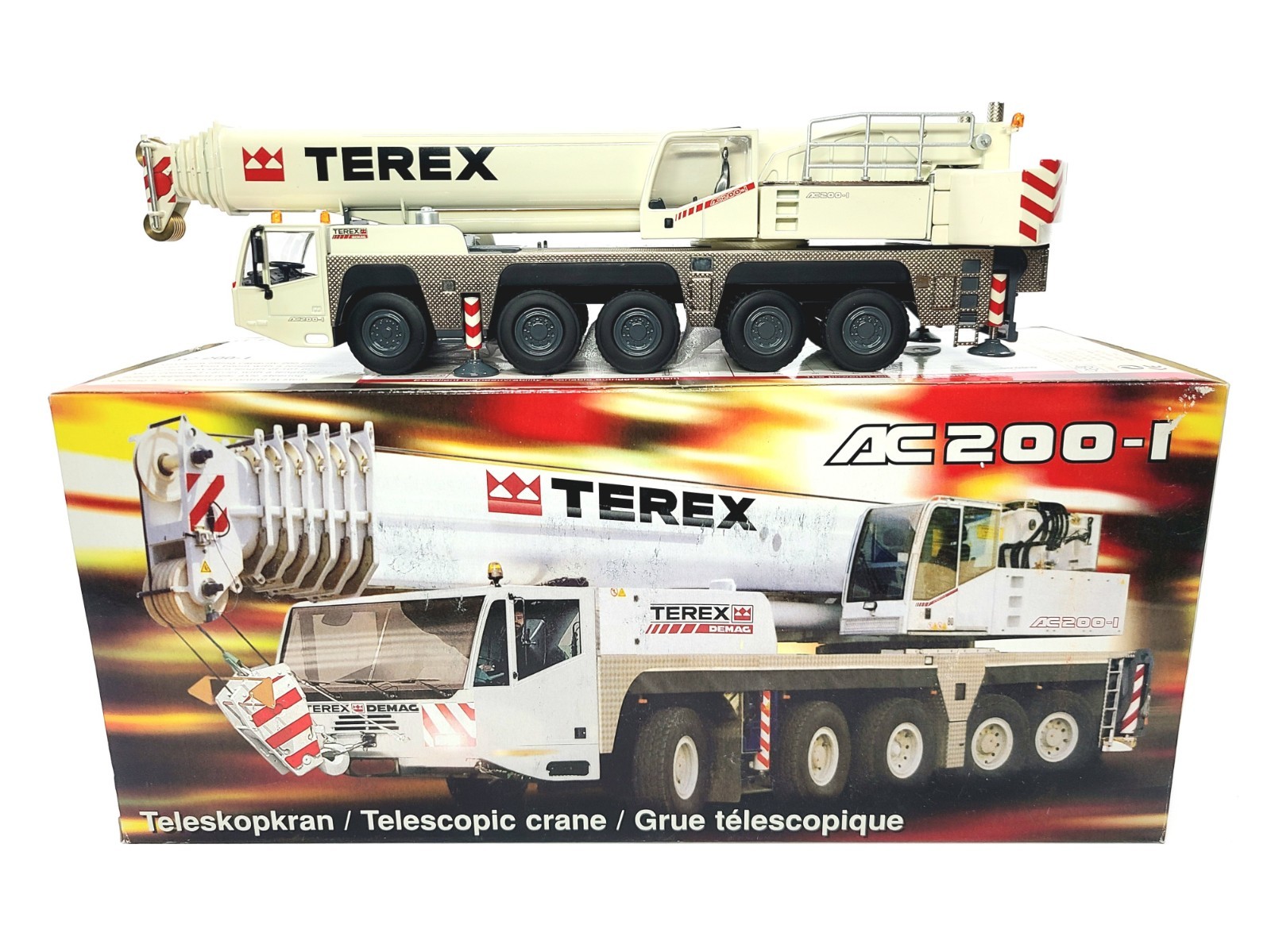 Terex Demag AC200-1 Mobile Crane – NZG 1:50 Scale Diecast Model #514 New