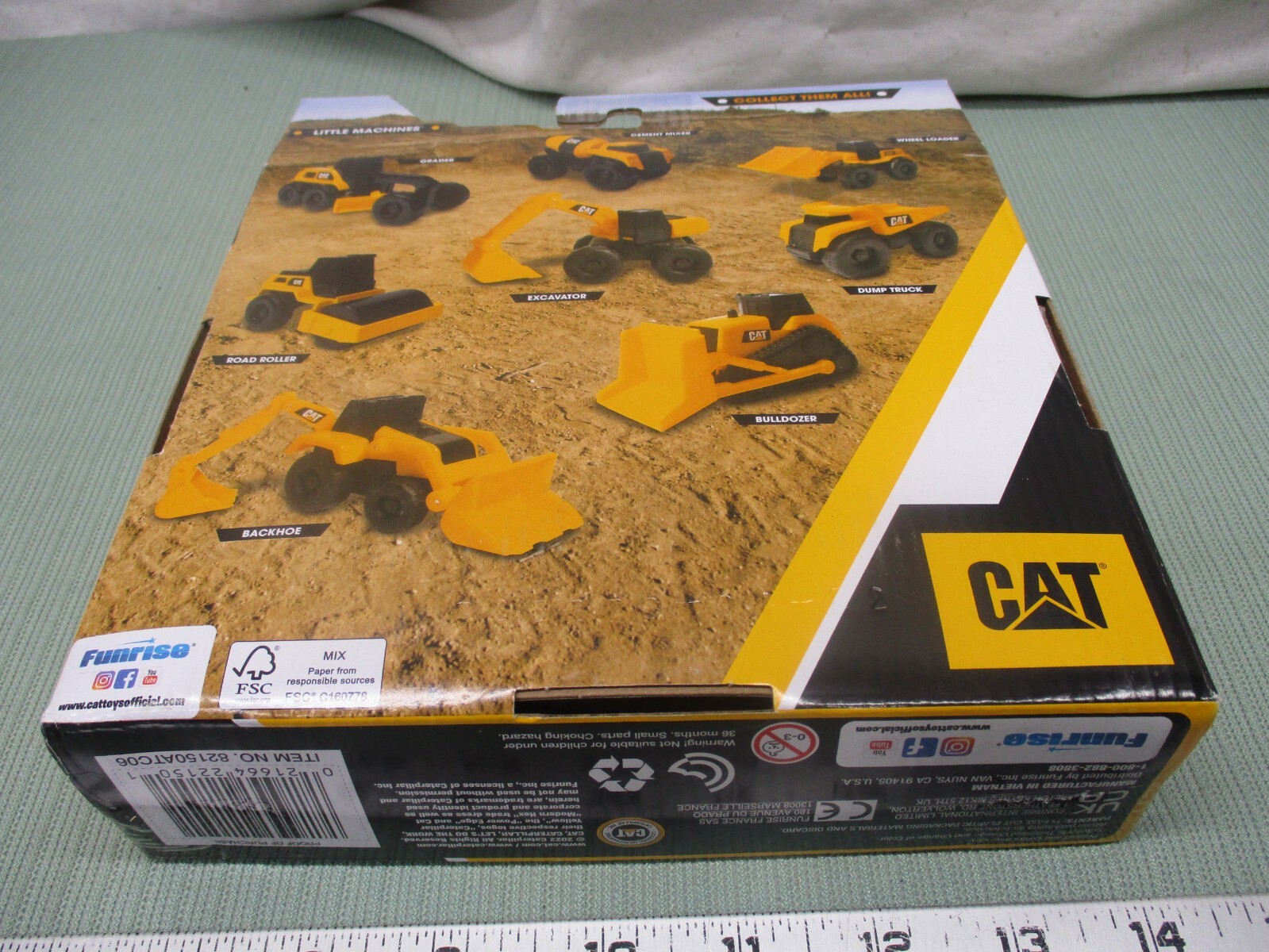 CAT Caterpillar Little Machines Set 5 Trucks Construction Play Toys Dump Dozer