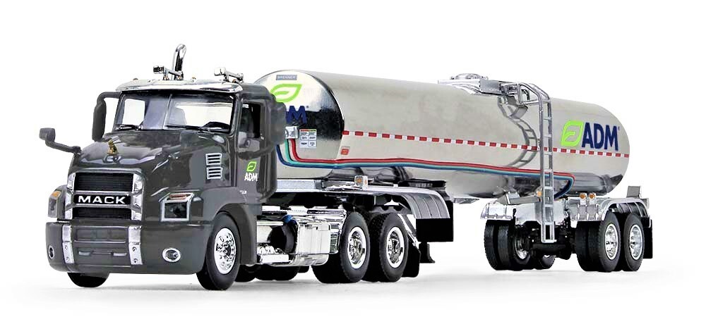 First Gear 60-1319 Mack Anthem Cab + Brenner Tank Trailer ADM 1/64 Die-cast MIB