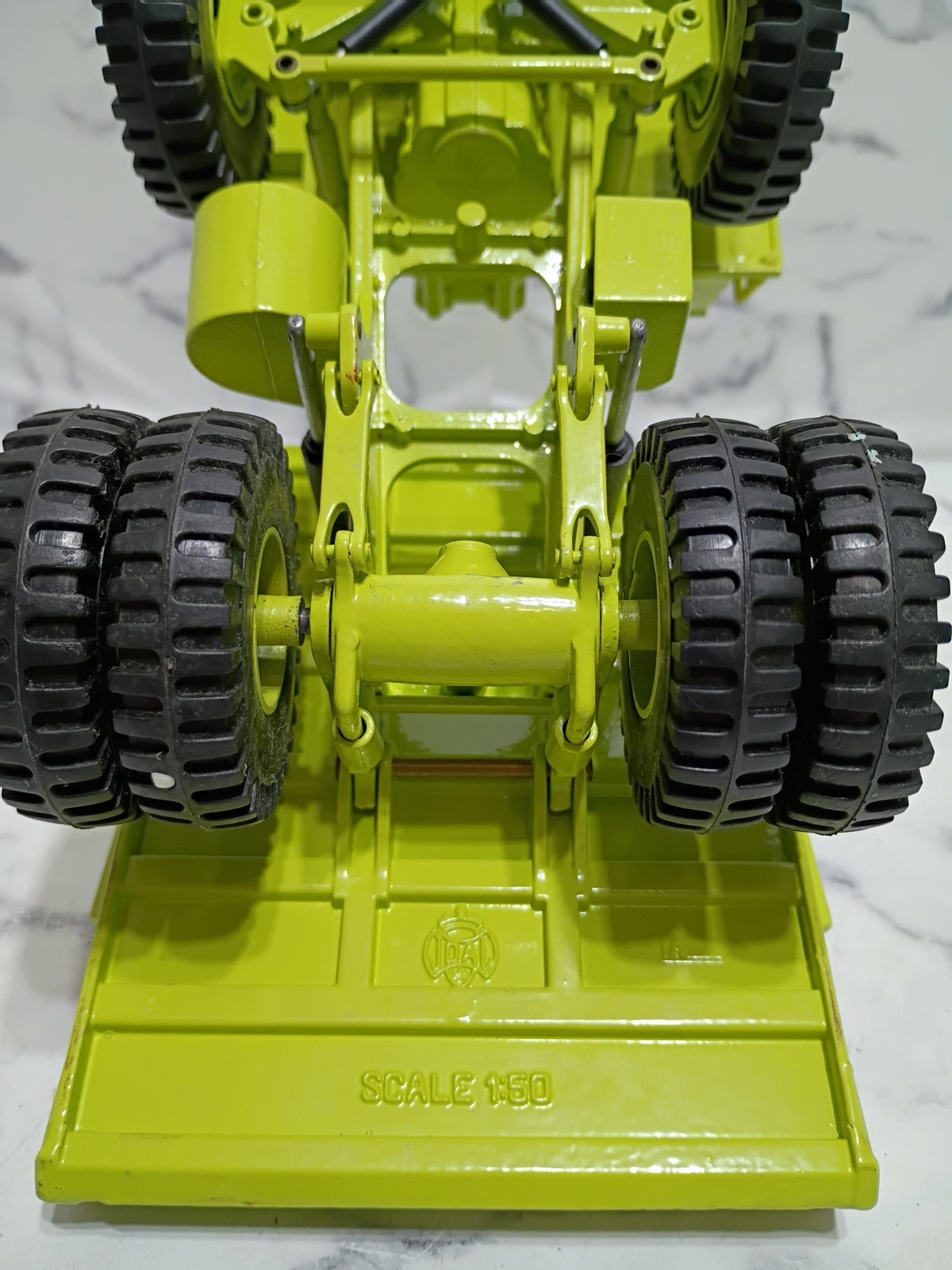 Joal Compact 1:50 Die Cast Euclid R85 B Dump Truck Green Vtg