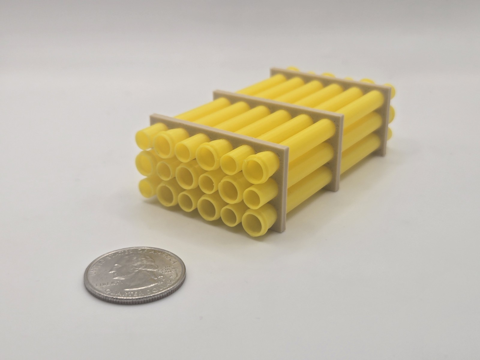 1/50 Scale 12″ Yellow Pipe Trailer Load/Diorama Accessory