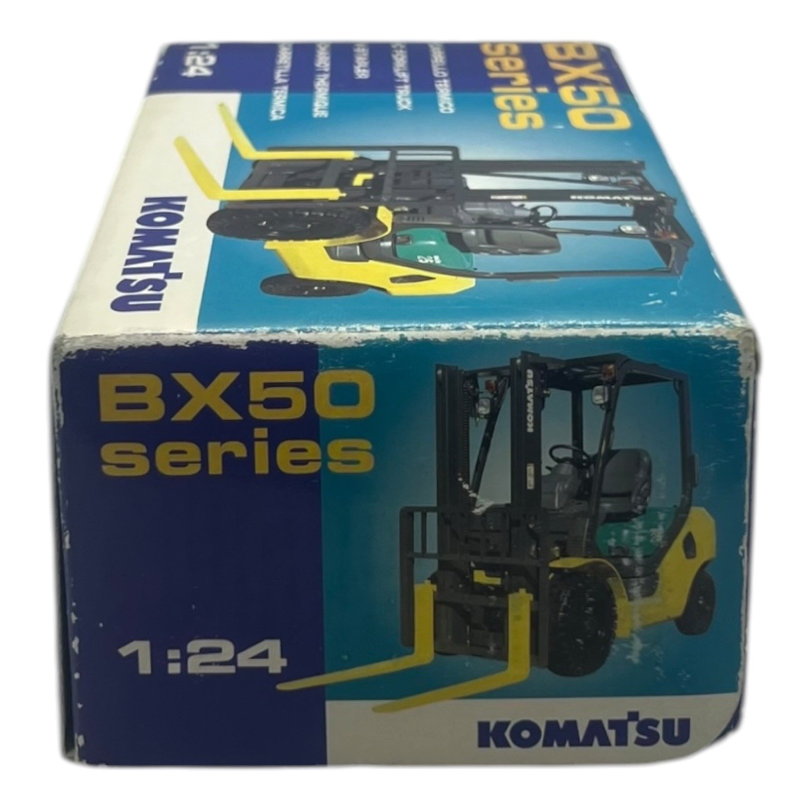 Komatsu BX50 Series Forklift 1:24 Diecast Model Toy – Boxed Construction Vehicle