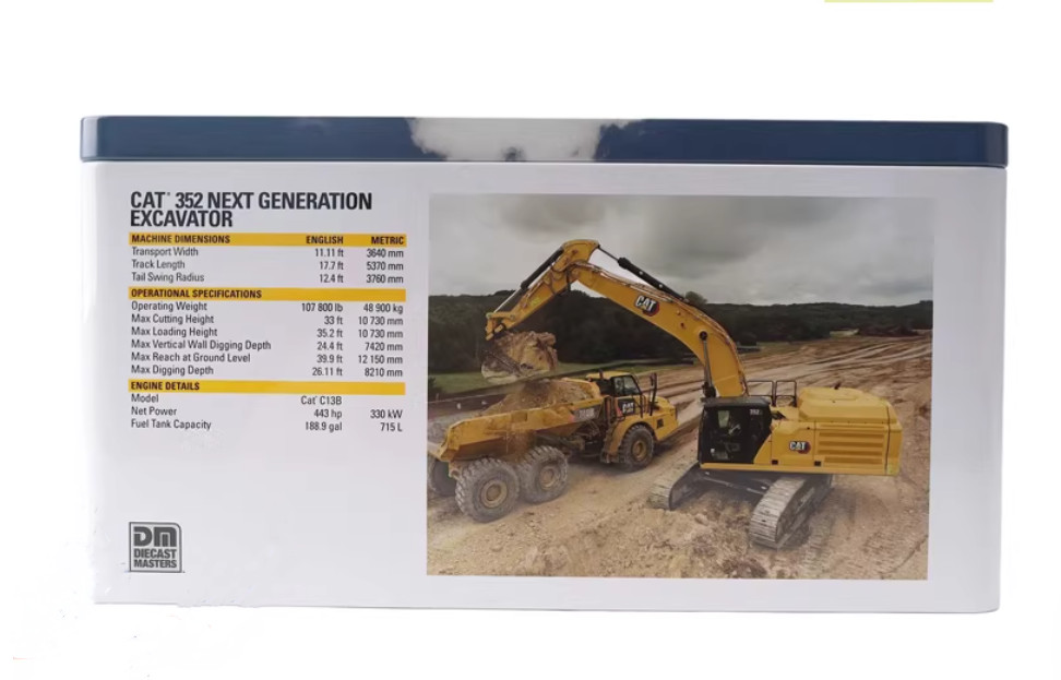 1:50 DM CAT 352 Next Generation Excavator Construction Machinery Diecast Model