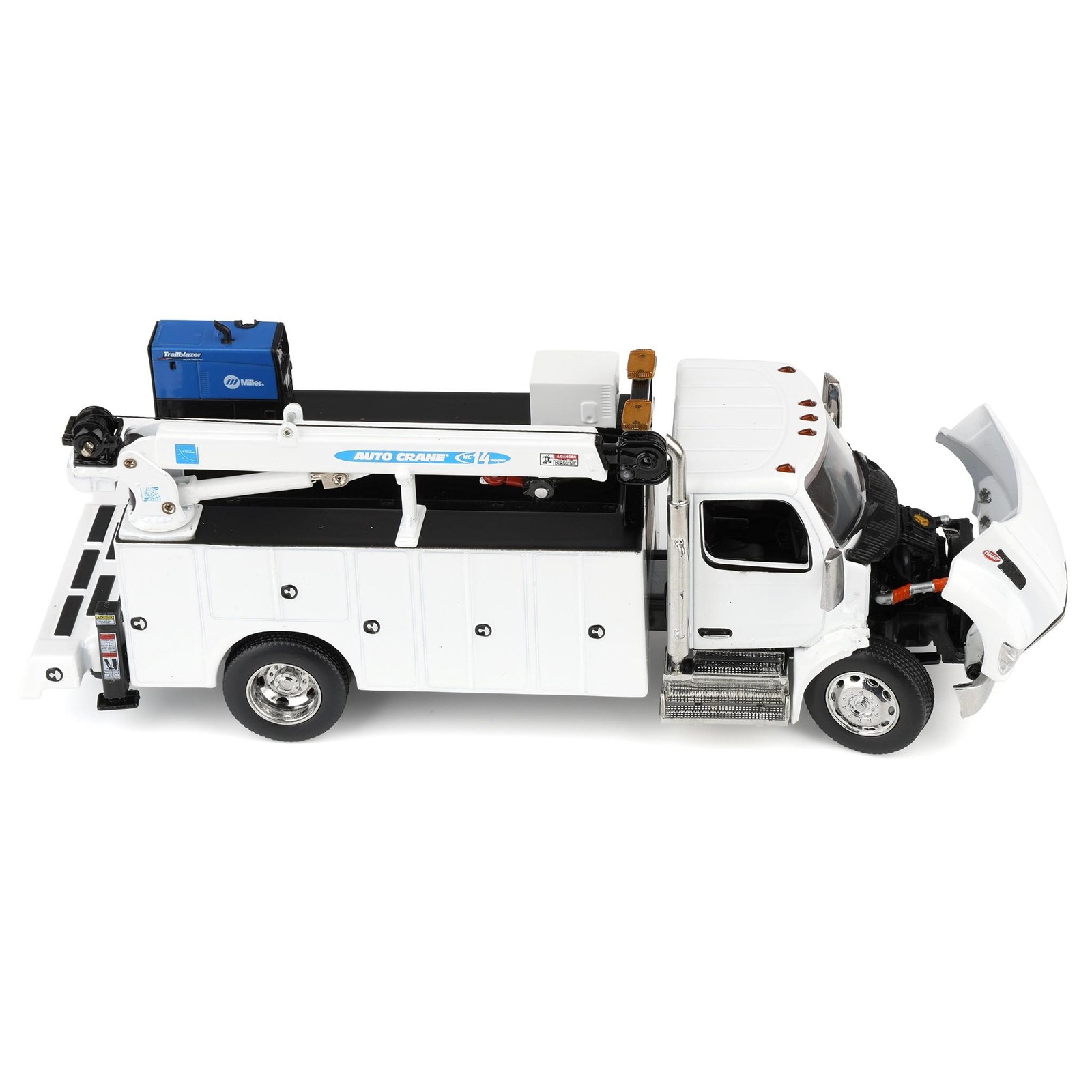 Diecast Masters 1/50 White Peterbilt 536 Auto-Crane Work Service Truck 71223