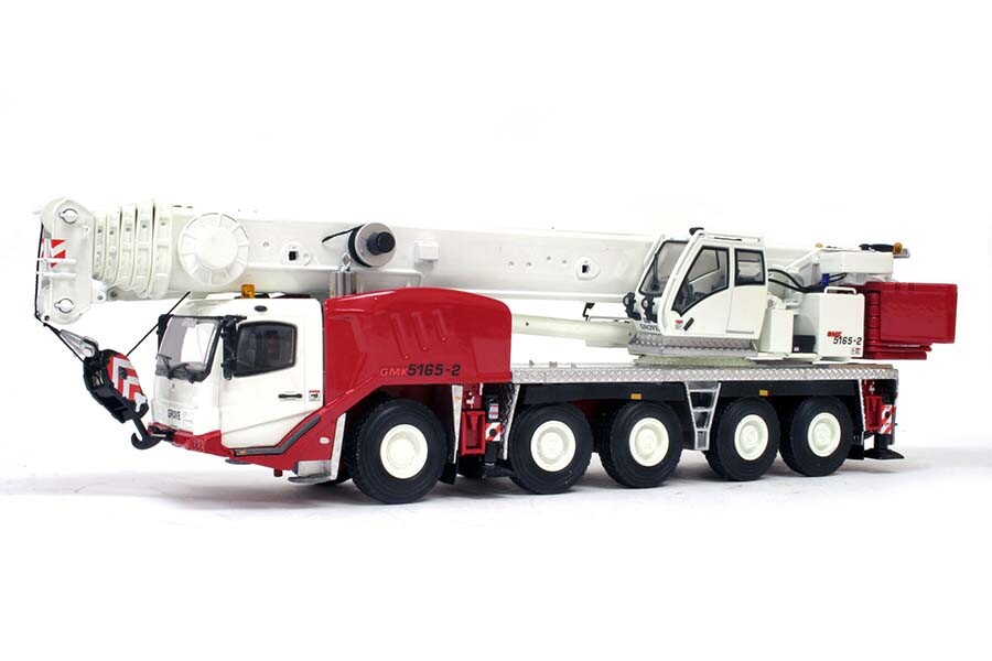 TWH 053RW Grove GMK5165-2 All Terrain Mobile Crane Red / White 1/50 Die-cast MIB