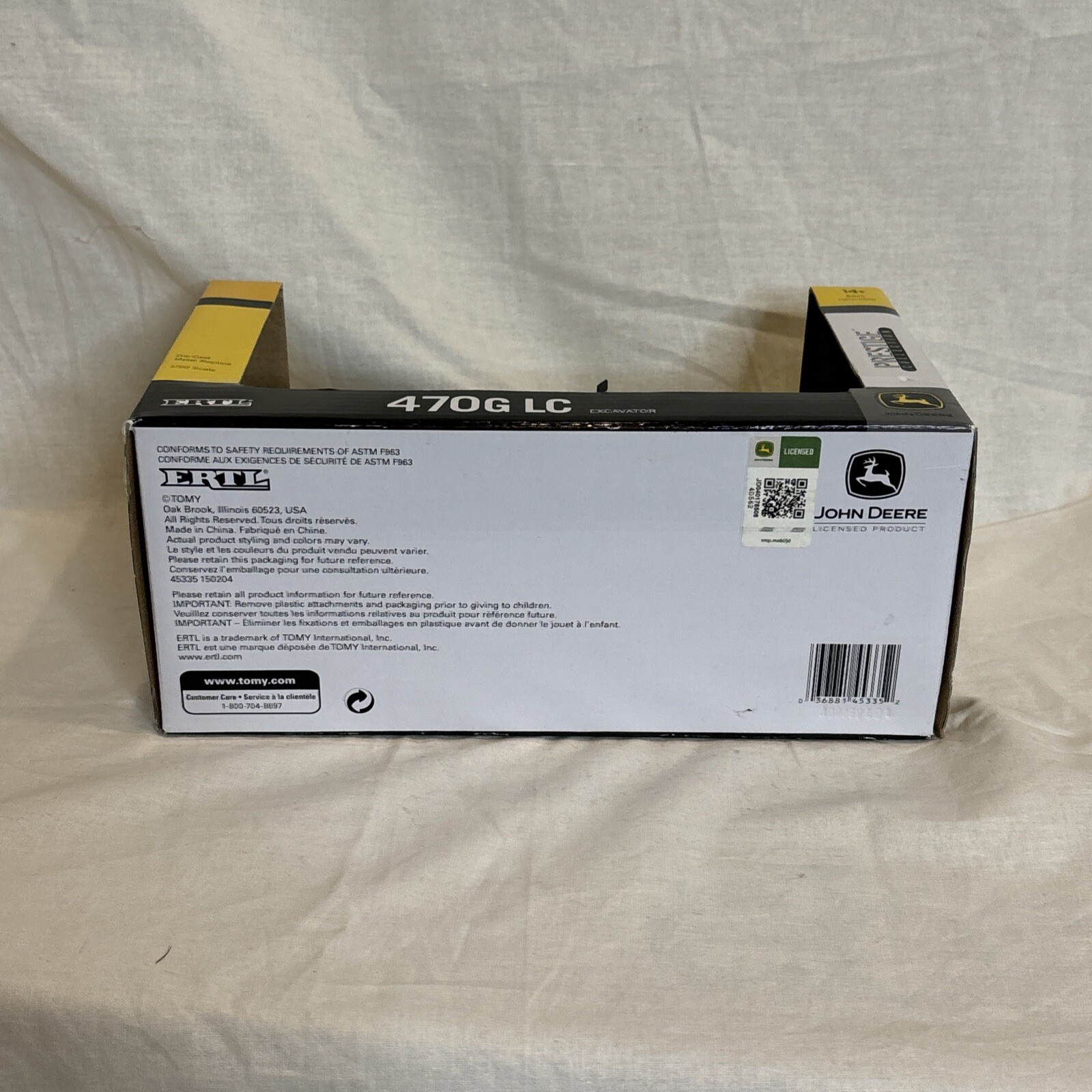 John Deere 470G LC Excavator – ERTL Prestige 1:50 Scale Diecast Model #45335 NEW