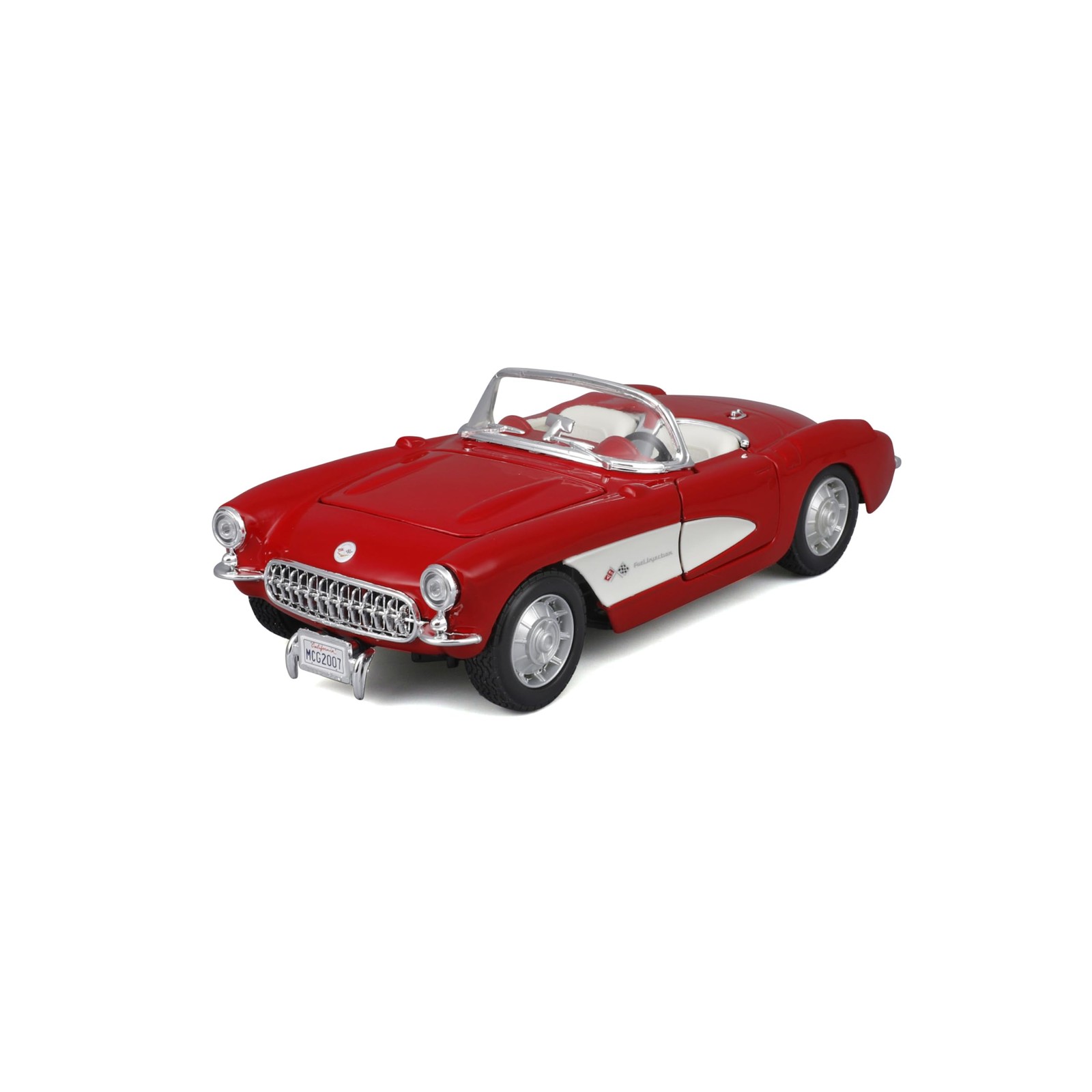Maisto 1:24 Scale Assembly Line 1957 Chevrolet Corvette Stringray 2014, Red