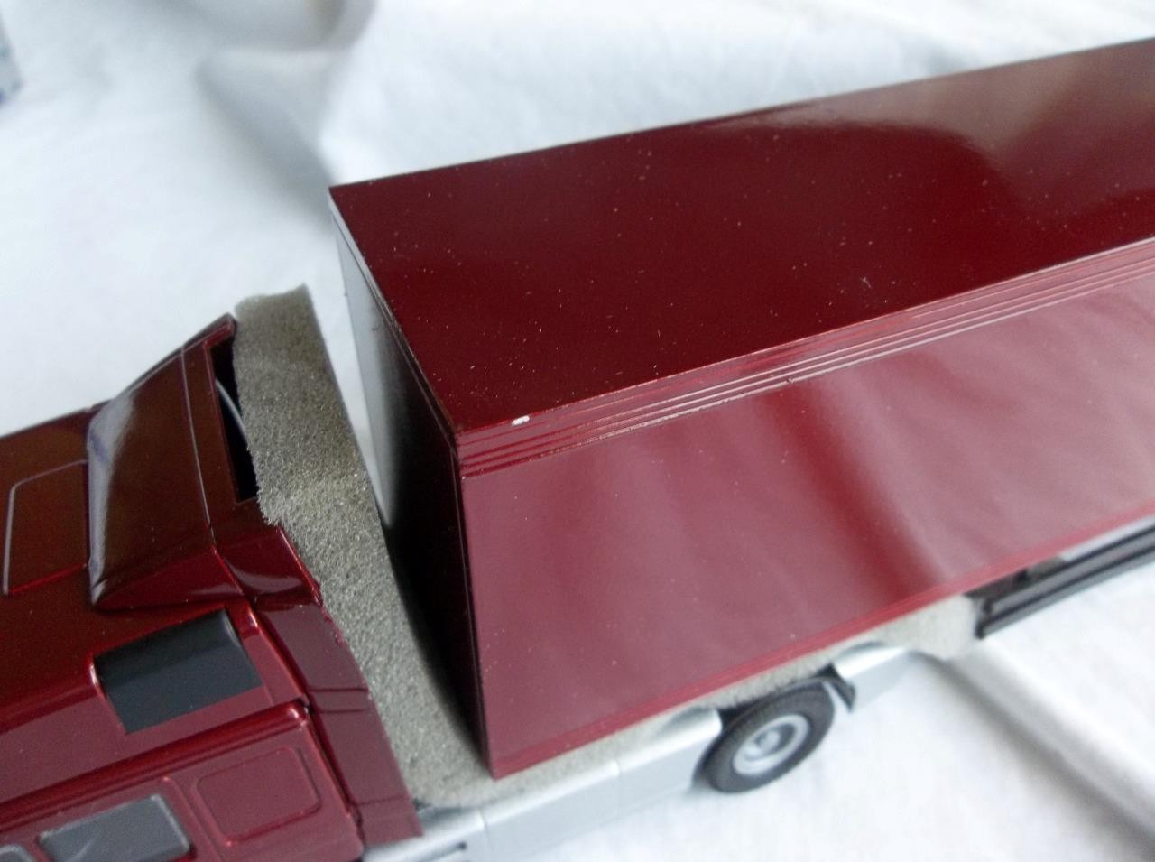NIB Conrad 6107 Man F2000 Truck w/Van Trailer 1:50 Scale Orig Box