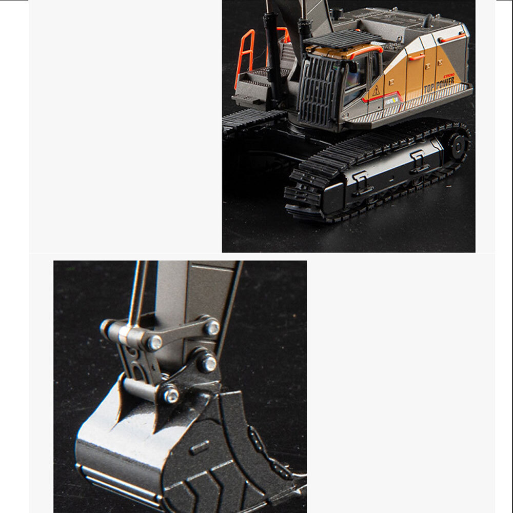 1/50 Scale Excavator Truck Toy Construction Vehicle Model Diecast Boys Toys Gift