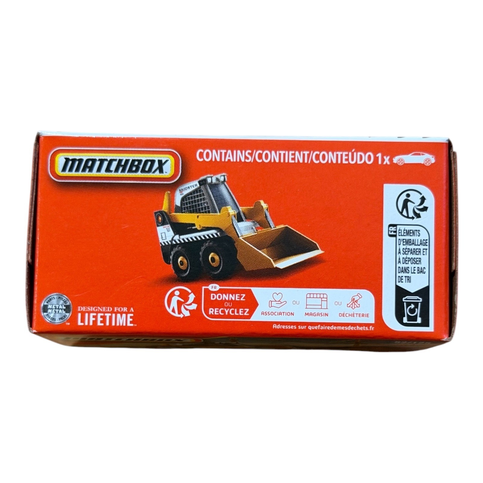 Matchbox Skidster Yellow Black Construction Vehicle 52/125 Mattel New in Box