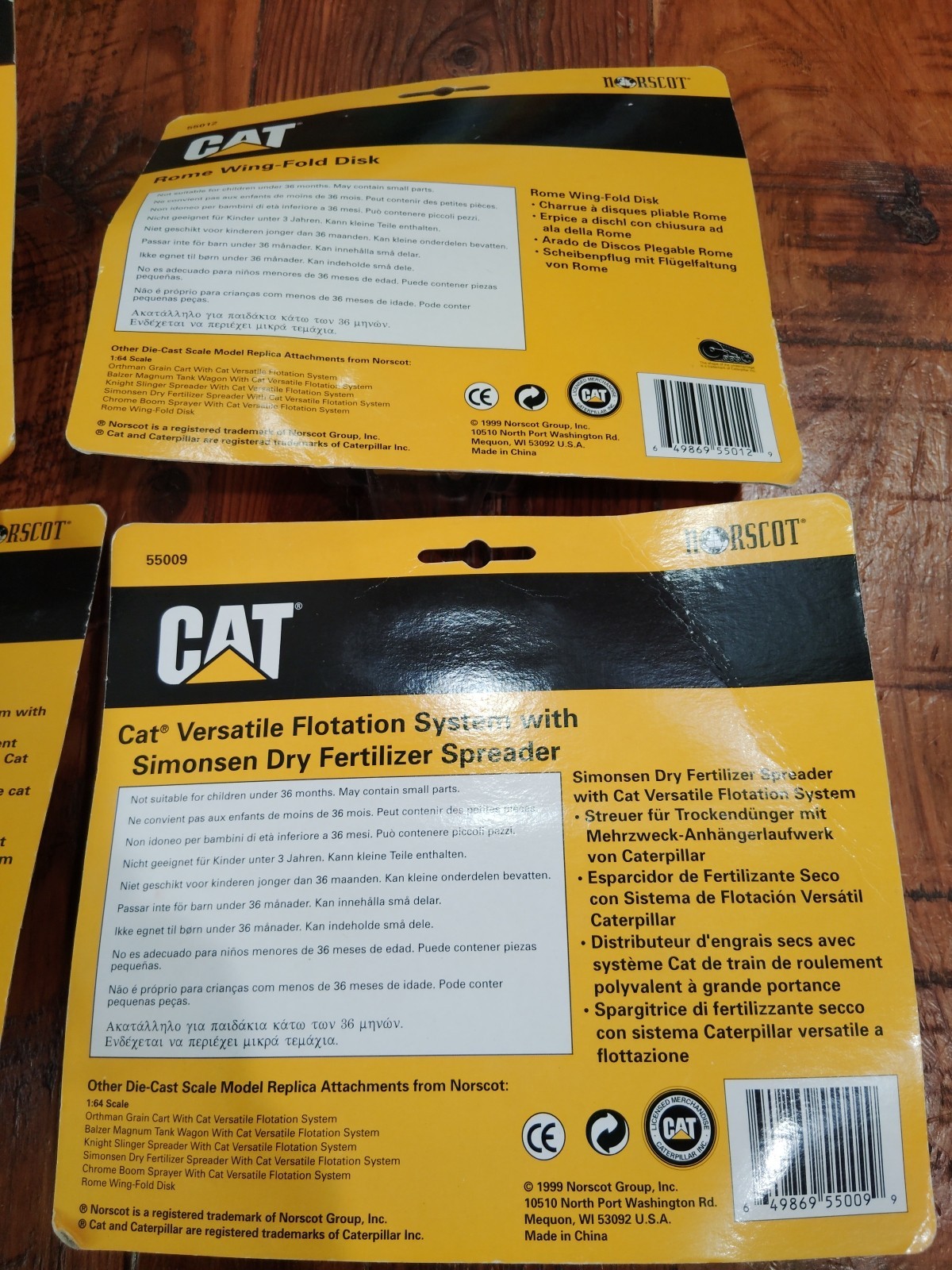 ERTL Caterpillar Die Cast Lot of 4 NEW Please Read Description