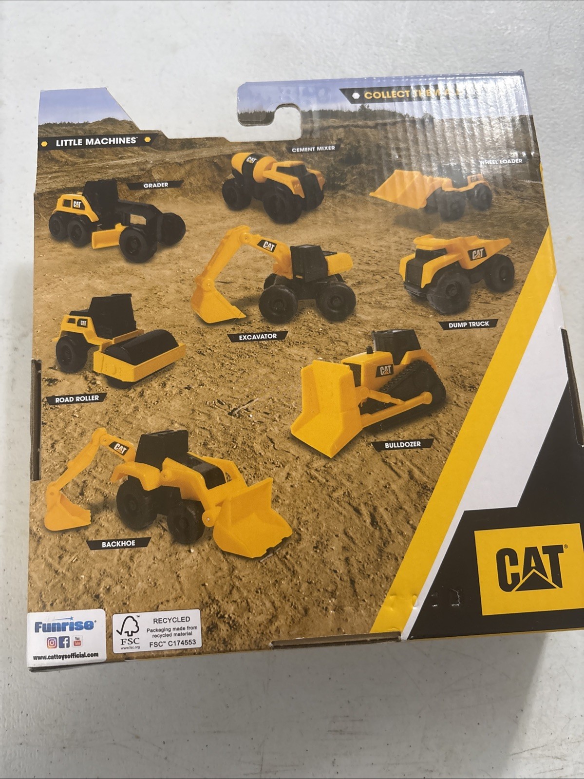 CatToysOfficial CAT Little Machines Toys with 5pcs – Dump Truck Wheel Loader …