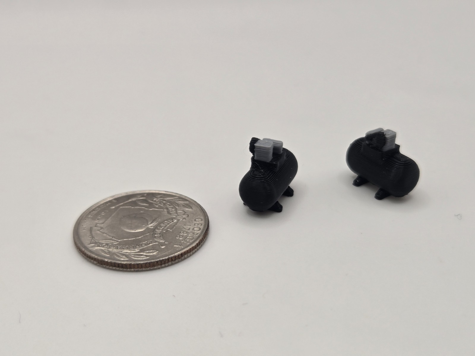 1/64 Scale Small Shop Compressor *2 Pack* in Black