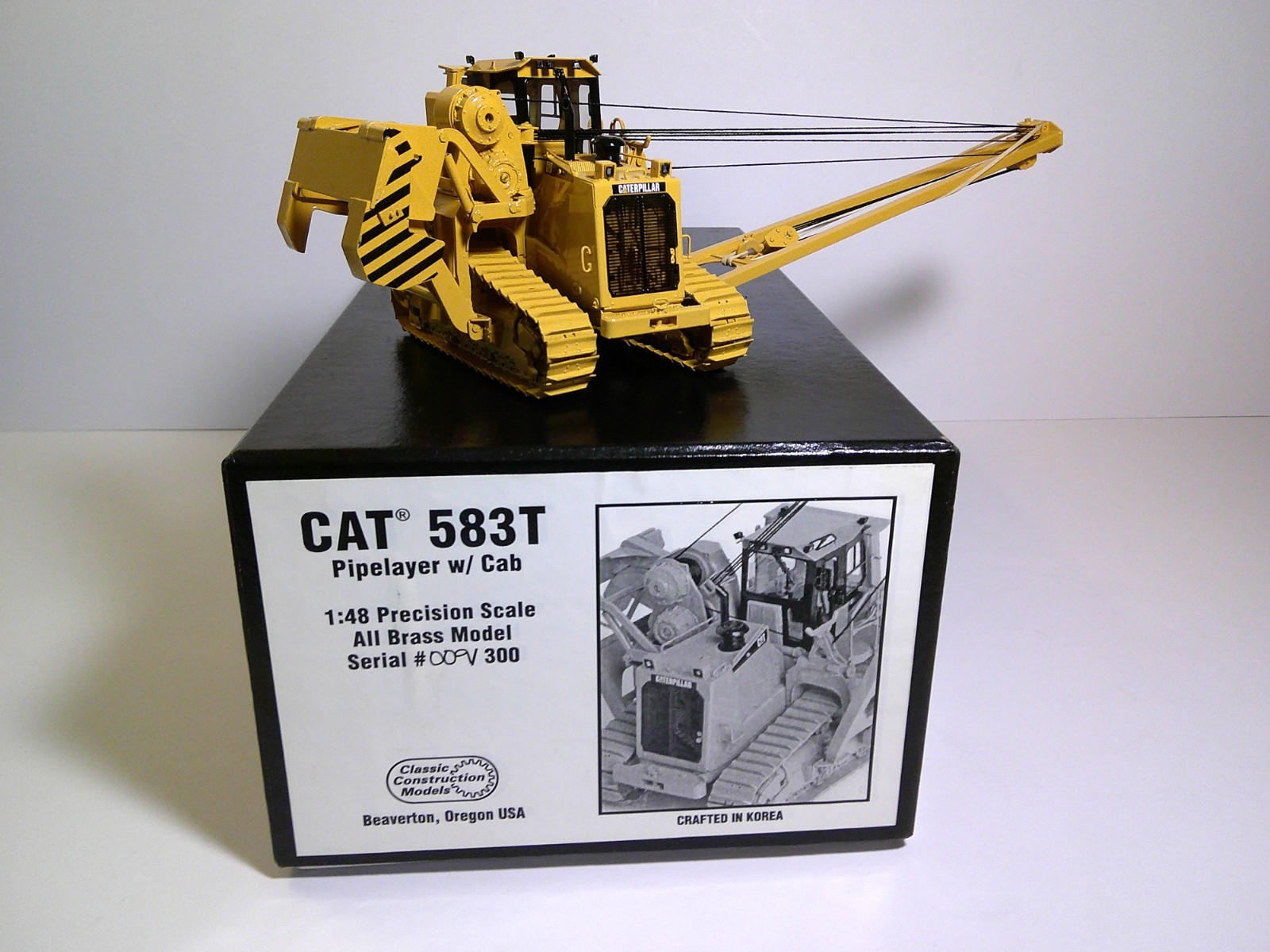 Classic Construction Models CCM Cat BRASS 583T with cab – 1 of 75 , NEW
