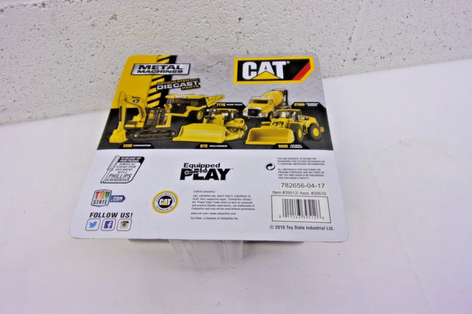 CAT Metal Machines Bulldozer D7E 1:83 Scale #39512 2016
