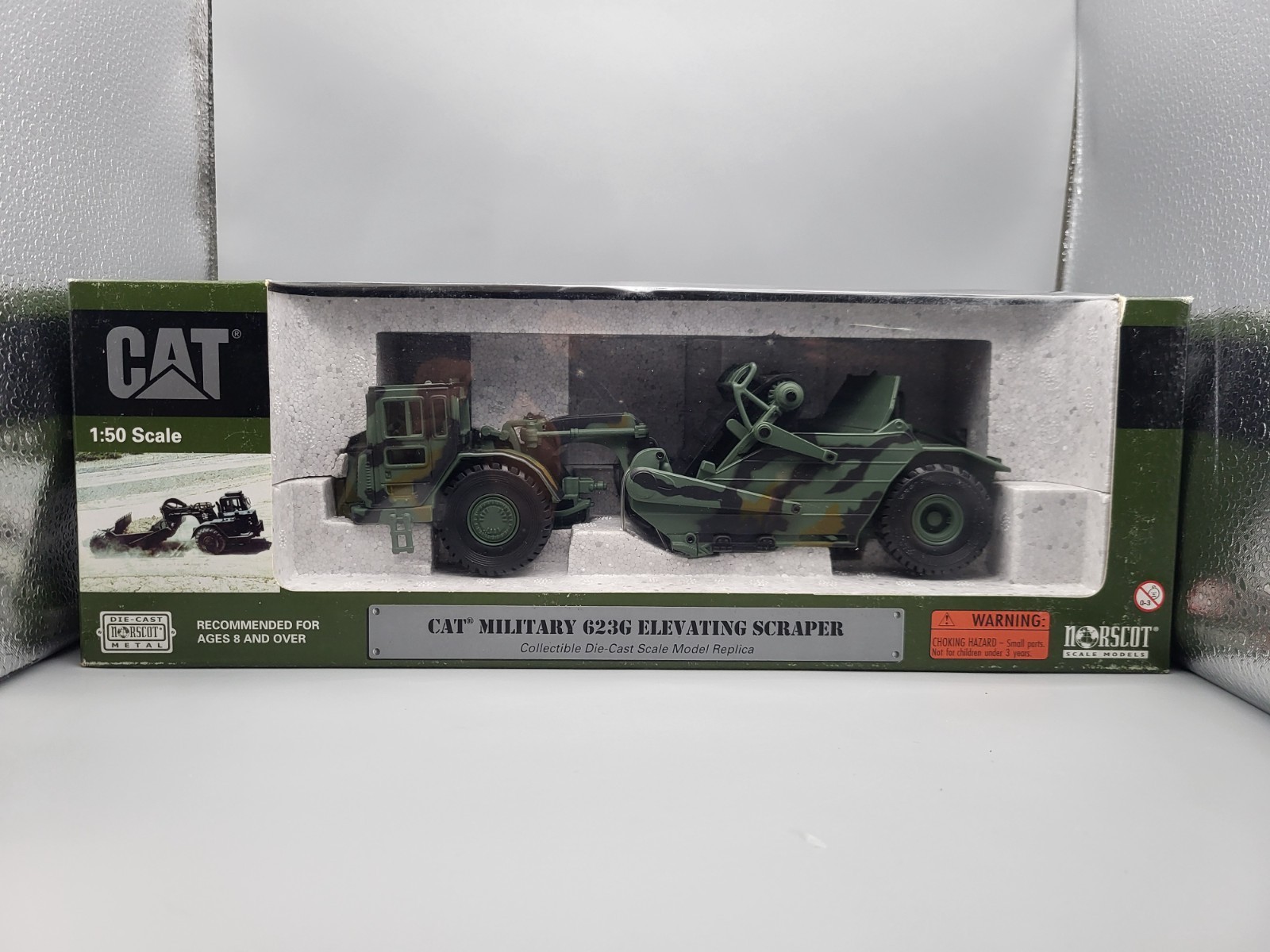 Norscot 55112 1:50 CAT 623G Military Elevating Scraper, $7/$3/$15 Ship
