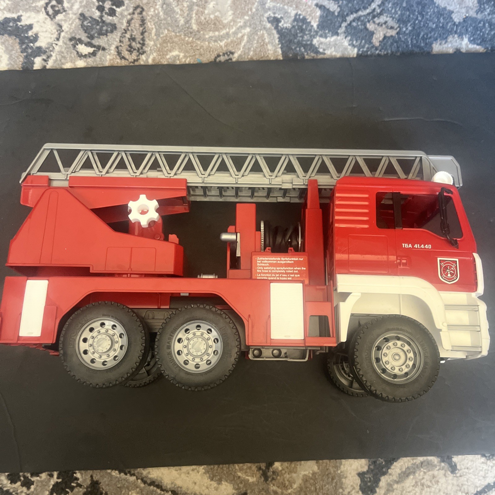 Bruder Toys Man Firetruck Ladder Hose Fire Engine Truck 2001