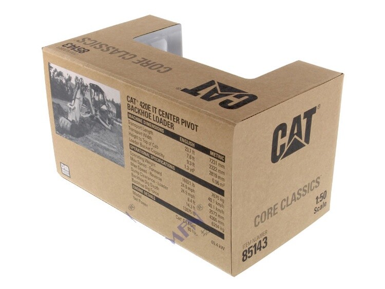 1:50 DM CAT420E IT Backhoe Loader Construction Machine Equipment Diecast Model